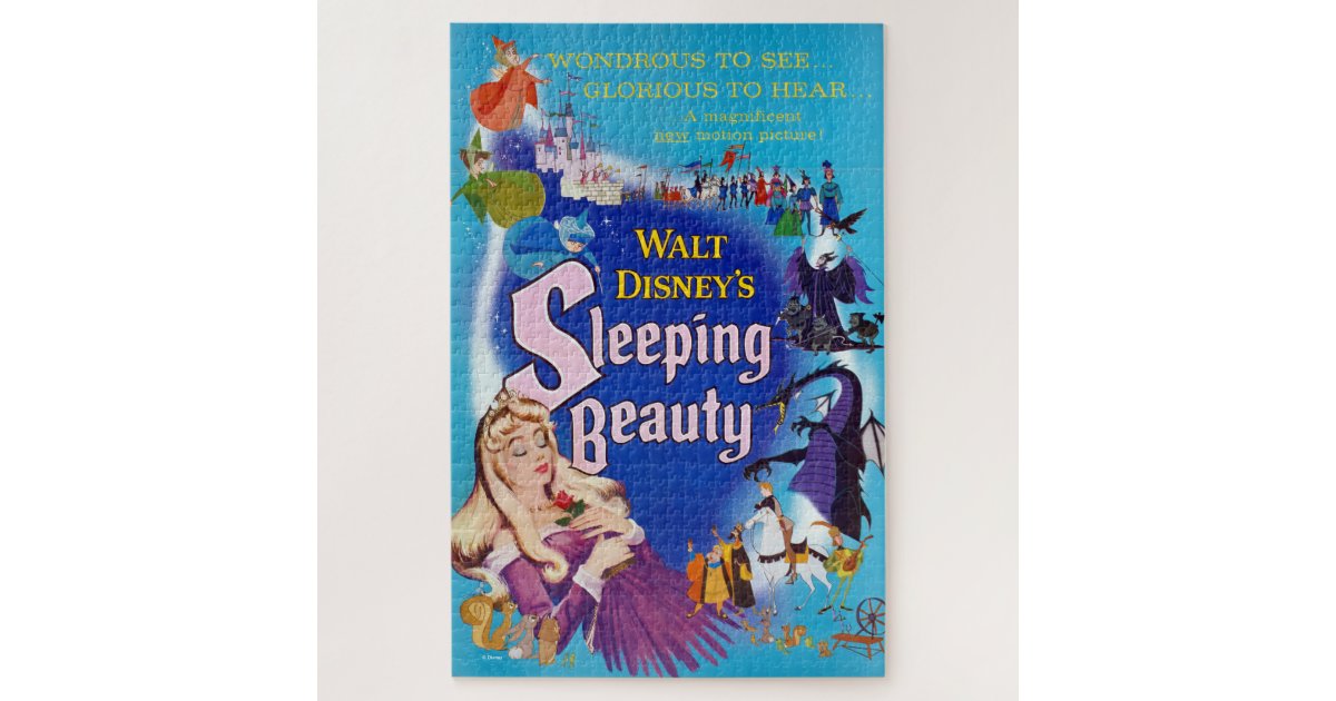 Walt Disney's Sleeping Beauty Movie Poster Art Jigsaw ...