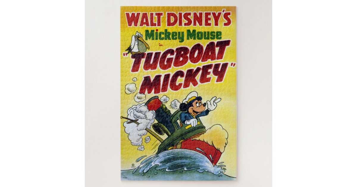 Walt Disney S Tugboat Mickey Jigsaw Puzzle Zazzle Com