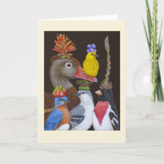 Walt the Warbler and Friends greeting card