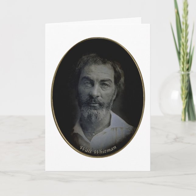 Walt Whitman Engagement and Wedding Quotation Card (Front)