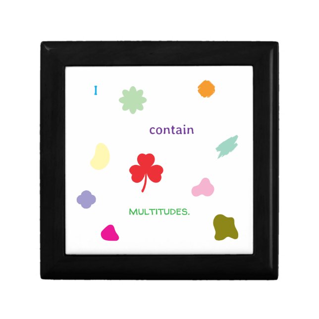 Walt Whitman "I contain multitudes" Quote  Gift Box (Front)