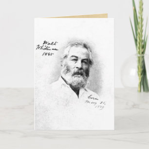 Walt Whitman in Washington D.C. Age 46 Card