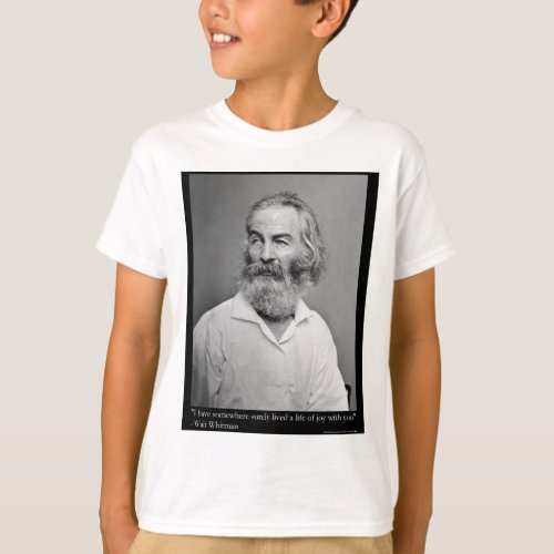 Walt Whitman Joy With You Love Quote Mugs Tees etc