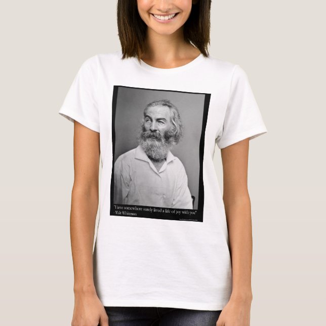 Walt Whitman Joy With You Love Quote Mugs Tees etc (Front)