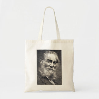 Walt Whitman Leaves of Grass Engraving Tote Bag
