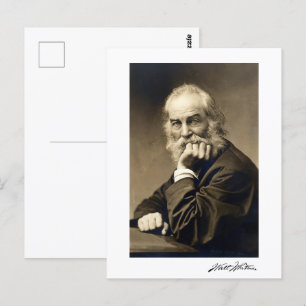 Walt Whitman portrait (1869) Postcard