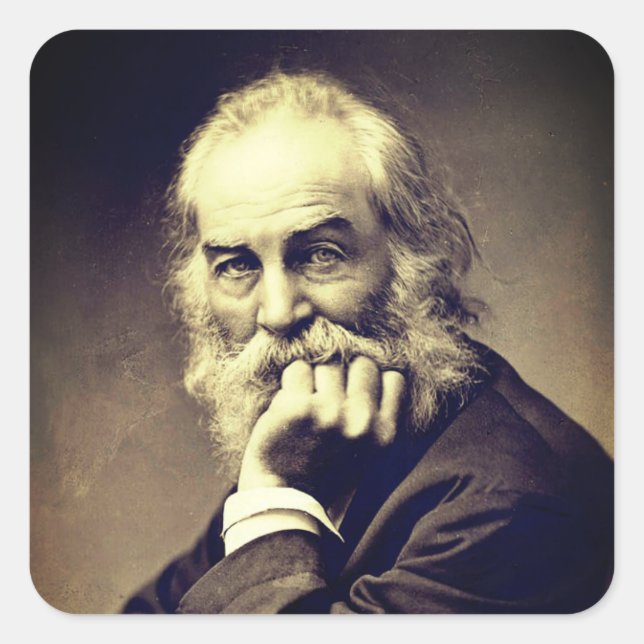 Walt Whitman portrait (1869) Square Sticker (Front)