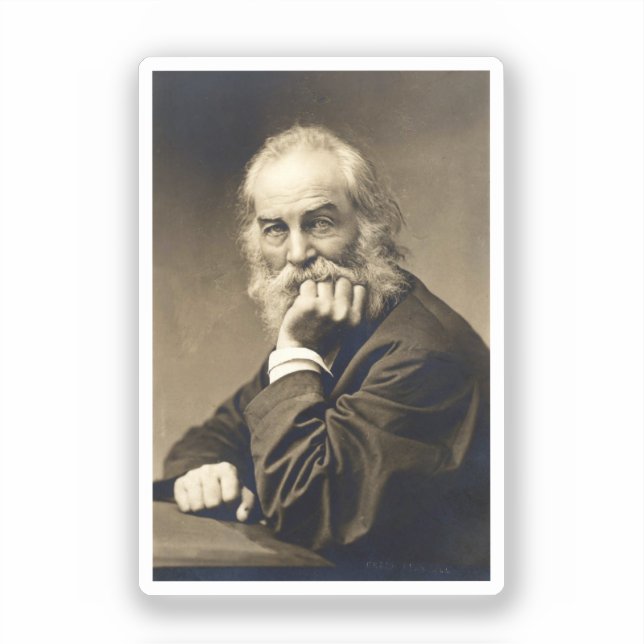 Walt Whitman portrait (1869) Sticker (Front)