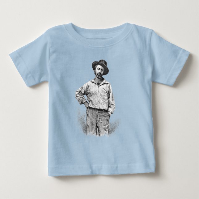 Walt Whitman Portrait Kids Baby T-Shirt (Front)