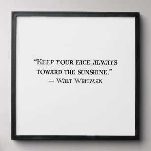 Walt Whitman Positive Quote Art Wall Print Peel And Stick Photo Tile