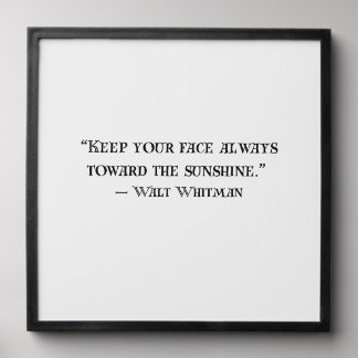 Walt Whitman Positive Quote Art Wall Print Peel And Stick Photo Tile