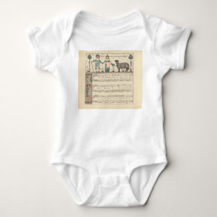 Walter Crane Baa Baa Black Sheep Nursery Rhyme Baby Bodysuit