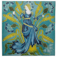 Walter Crane Blue Cornflower Arts and Crafts