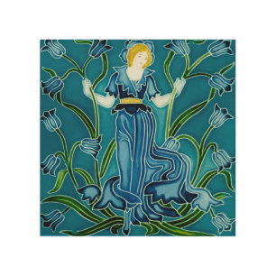 Walter Crane Bluebell Art Nouveau Flower Maiden