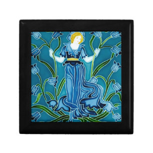 Walter Crane Bluebell Art Nouveau Flower Maiden Gift Box