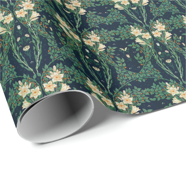 Walter Crane Francesca Botanical Wrapping Paper (Roll Corner)