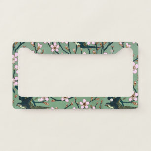 Walter Crane Swallows and Almonds License Plate Frame