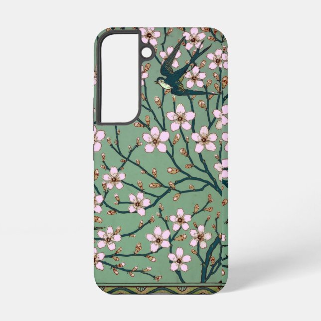 Walter Crane Swallows and Almonds Samsung Galaxy Case (Back)
