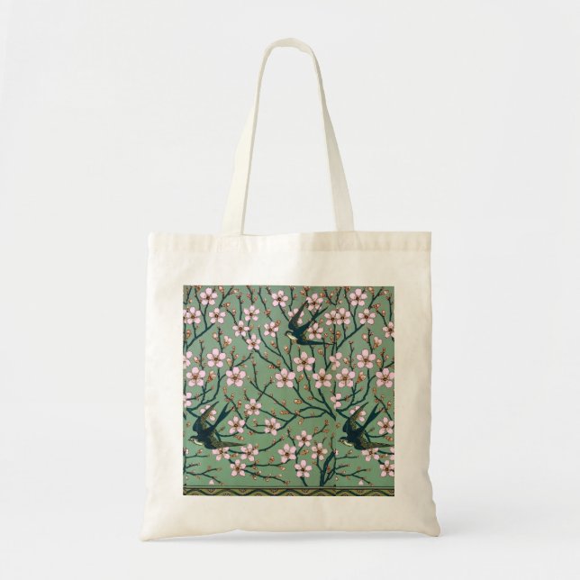 Walter Crane Swallows and Almonds Tote Bag (Front)