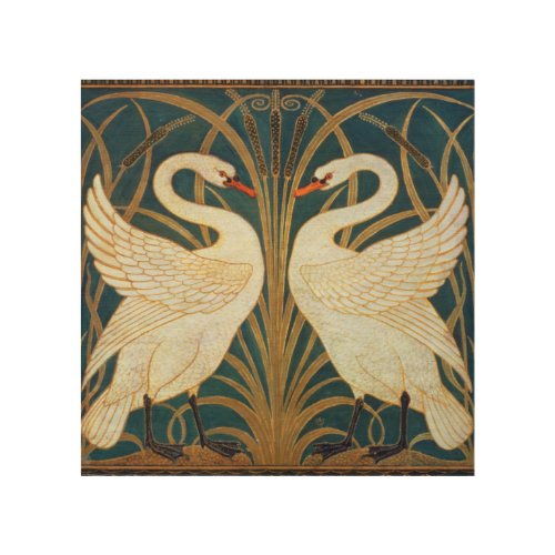Walter Crane Swan Rush And Iris Art Nouveau