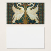 Walter Crane Swan, Rush And Iris Art Nouveau (Front & Back)