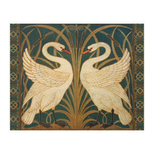 Walter Crane Swan, Rush And Iris Art Nouveau