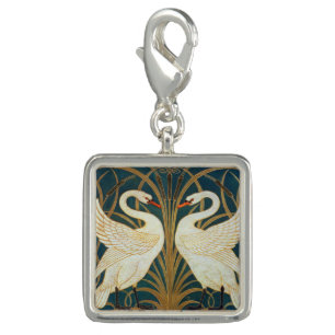 Walter Crane Swan, Rush And Iris Art Nouveau Charm