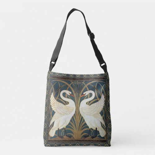 Walter Crane Swan Rush And Iris Art Nouveau  Crossbody Bag