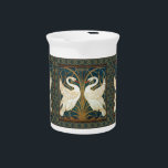 Walter Crane Swan, Rush And Iris Art Nouveau Drink Pitcher<br><div class="desc">Walter Crane Swan, Rush And Iris Art Nouveau Vintage Art Walter Crane was an English artist and book illustrator. He is considered to be the most influential, and among the most prolific, children’s book creator of his generation and one of the strongest contributors to the child's nursery motif that the...</div>