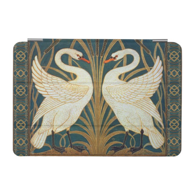 Walter Crane Swan, Rush And Iris Art Nouveau iPad Mini Cover (Horizontal)