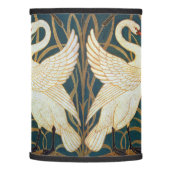 Walter Crane Swan, Rush And Iris Art Nouveau Lamp Shade (Left)