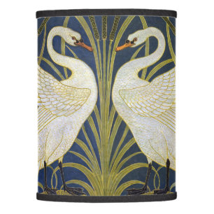 Walter Crane - Swan, Rush And Iris Art Nouveau Lamp Shade