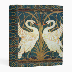Walter Crane Swan, Rush And Iris Art Nouveau Mini Binder