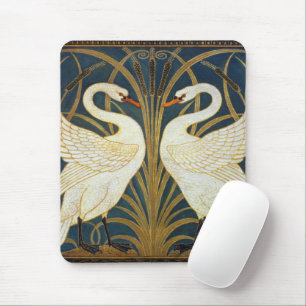 Walter Crane Swan  Rush And Iris Art Nouveau Mouse Pad