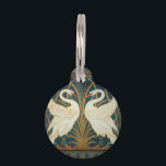 Walter Crane Swan, Rush And Iris Art Nouveau Pet ID Tag<br><div class="desc">Walter Crane Swan, Rush And Iris Art Nouveau Vintage Art Walter Crane was an English artist and book illustrator. He is considered to be the most influential, and among the most prolific, children’s book creator of his generation and one of the strongest contributors to the child's nursery motif that the...</div>