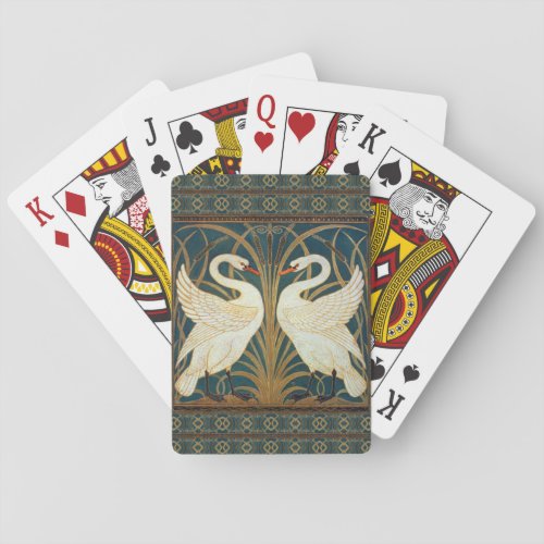 Walter Crane Swan Rush And Iris Art Nouveau Playing Cards
