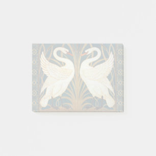 Walter Crane Swan, Rush And Iris Art Nouveau Post-it Notes