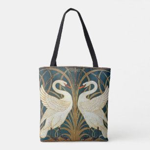Walter Crane Swan, Rush And Iris Art Nouveau Tote Bag