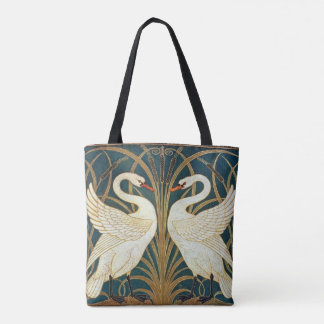 Walter Crane Swan, Rush And Iris Art Nouveau Tote Bag