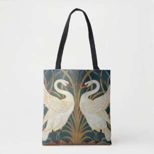 Walter Crane Swan, Rush And Iris Art Nouveau Tote Bag