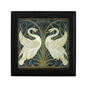 Walter Crane Swan & Rush and Iris Victorian  Gift Box