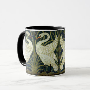 Walter Crane Swan & Rush and Iris Victorian  Mug