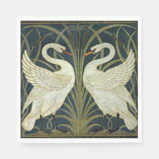 Walter Crane Swan & Rush and Iris Victorian Napkins