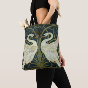 Walter Crane Swan & Rush and Iris Victorian Tote Bag