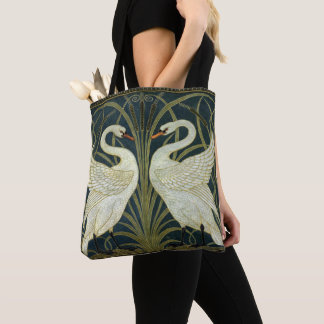 Walter Crane Swan & Rush and Iris Victorian Tote Bag