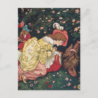 Walter Crane - The Beauty and the Beast Postcard