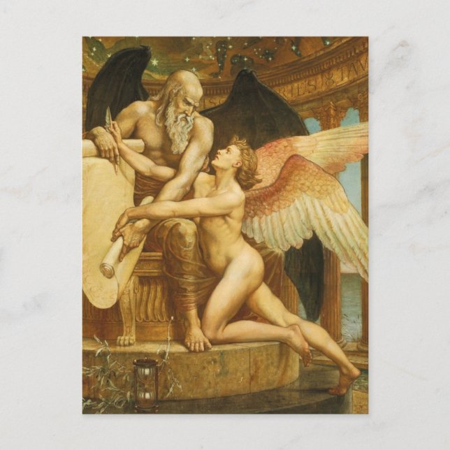 Walter Crane - The Roll of Fate Postcard (Front)