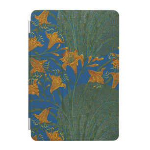 Walter Crane Vintage Day Lily Floral Pattern iPad Mini Cover