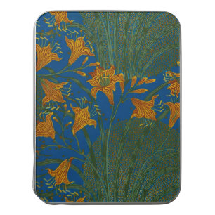 Walter Crane Vintage Day Lily Floral Pattern Jigsaw Puzzle