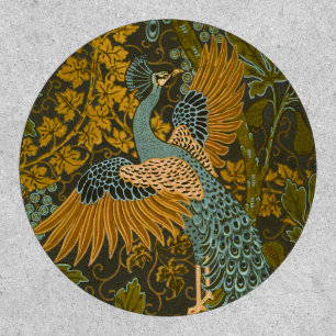 Walter Crane - Vintage Fig and Peacock Pattern Patch